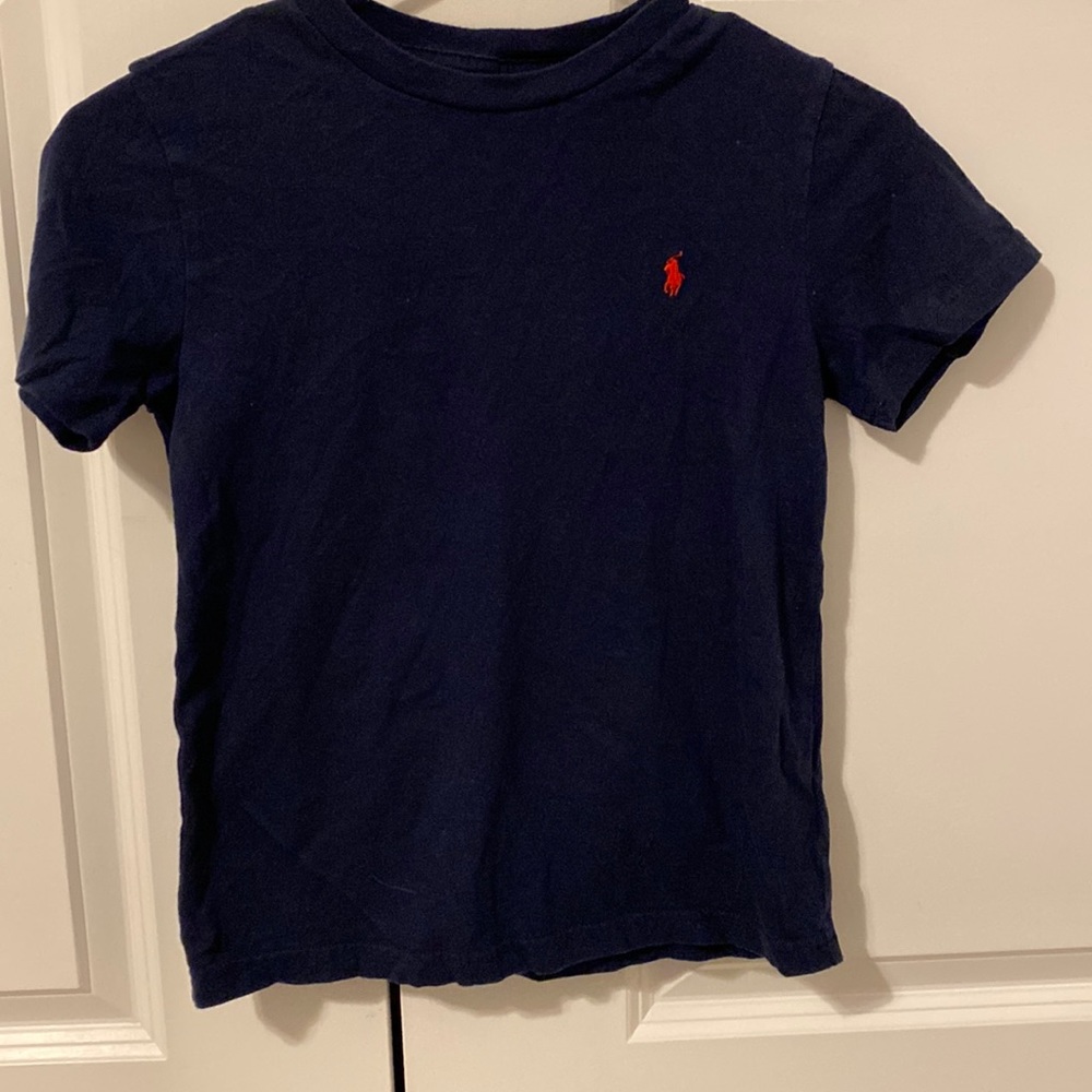 Blue polo shirt